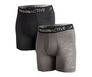 M's Performance Boxer Brief - Blk / Charcoal